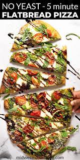 5 Minute Flatbread Pizza Dough Midwest Foodie Recipe Food Processor Recipes Homemade Flatbread Flatbread Pizza Dough