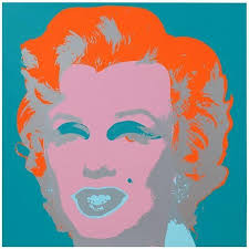 Andy Warhol Marilyn Orange Turquoise Sunday B. Morning