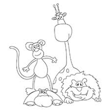 Includes 96 animal coloring pages and 50 stickers for. Top 10 Free Printable Jungle Animals Coloring Pages Online