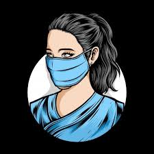 Female Nurse Wearing Medical Mask Nurse Art Medical Wallpaper Medical Art