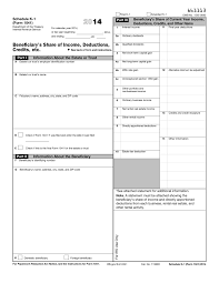 Internal Revenue Service Schedule K 1 Form 1041 Pages 1