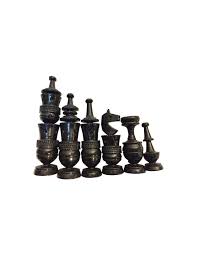 4.6 camel bone chess pieces set antique pre staunton hand carved collector set. Persian Octagonal Chess Game Khatam Kari
