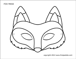 Click here to download the free printable elmo face mask coloring page, so that your child can have some sesame street fun! Fox Mask Free Printable Templates Coloring Pages Firstpalette Com