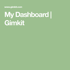 My Dashboard Gimkit How To Memorize Things Educational Technology My Dashboard