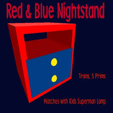 Find the ideal nightstand for your kids' bedroom at star furniture. Second Life Marketplace Kids Red Blue Nightstand