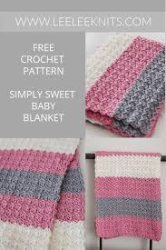 Simply Sweet Crochet Baby Blanket Pattern Leelee Knits