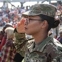 Army Staff Sgt. Sasha K. Adams, a female engagement