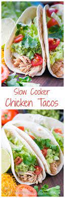 Juicy And Easy Slow Cooker Chicken Tacos Recipe Natashaskitchen Slow Cooker Chicken Tacos Slow Cooker Chicken Easy Slow Cooker Chicken