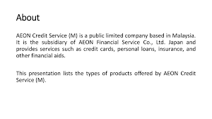 0% balance transfer credit cards from capital one. Ppt Aeon Credit Service Malaysia Products Powerpoint Presentation Free Download Id 5938142