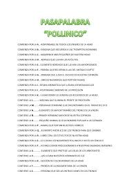 Búsquedas de libros en el catálogo de publicaciones de anaya educación. Cofradia De Pollinica Sur Twitter Continuamos Con Pollinica Entra En Tu Casa La Actividad De Hoy Es Para Toda La Familia Tanto Grandes Como Pequenos Y Es Un Pasapalabra Pollinico Sereis