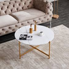 These metal frame coffee table are offered in various shapes and sizes ranging from trendy to classic ones. 36 Modern Round Coffee Table With Metal Frame Gold