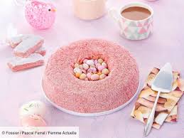 Recette nids de pâques par laurent. Nid De Paques Au Biscuit Rose Decouvrez Les Recettes De Cuisine De Femme Actuelle Le Mag