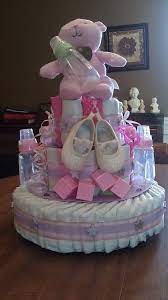 Amscan Baby Shower Deluxe Diaper Cake Dec Kit Girl Cute Baby Shower Gifts Diy Baby Shower Gifts Baby Shower Baskets