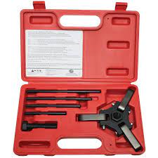 Lisle harmonic balancer puller is a harmonic balancer puller that helps to stop the damage to pulley and shaft. Schley Products Inc Gm V 6 Harmonic Balancer Puller Kit 13350