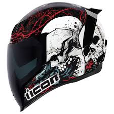 Icon Airflite Skull Full Face Helmet 0101 11199 In 2020 Helmet Motorcycle Helmets Black Helmet