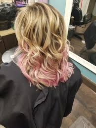 If your hair is light blonde, pastel pink tones are the best to keep your hair light and add color. Blonde With Pink Underneath Blonde With Pink Hair Color Blonde