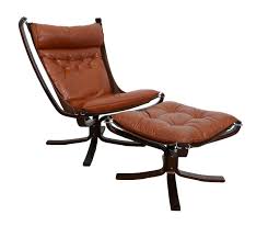 Beautiful falcon chair for sale. Lot 665 Falcon Chair And Stool By Sigurd Ressell For