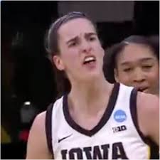 Caitlin Clark appeared to shout "Shut the f*** up" during Iowa's massive  win over West Virginia. She was fired up!