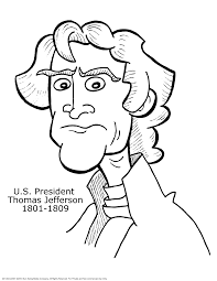 Kids who print and color sheets and pictures. Coloring Page Thomas Jefferson Coloring Pics Coloring Home