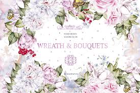 ✓ free for commercial use ✓ high quality images. 53 Watercolor Wreath Bouquets In Illustrations On Yellow Images Creative Store