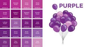 Shades Of Purple For A August Wedding Google Search Shades Of Purple Chart Purple Color Names Pantone