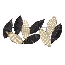 Our sculptural gold leaves metal wall d is a brilliant way to mix metals into your everyday living space, and an interesting step away from everyday framed art. Red Barrel Studio Metal Leaf Wall Decor Wayfair