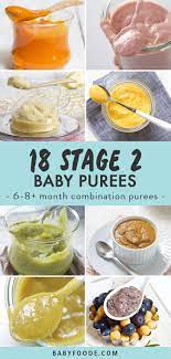 18 Stage 2 Baby Food Purees That Baby Will Actually Eat Recipe Baby Food Recipes Baby Puree Recipes Healthy Baby Food