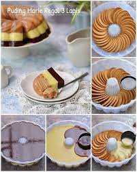 Pudding Marie Regal 3 Lapis Source By Tintinrayner Recipe By Lawthomaz Recook By Iren_natty Bahan - Bahan Lapisa Makanan Penutup Makanan Ide Makanan