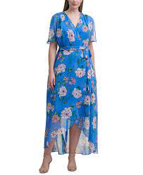 Floral print plus size maxi dress add to favorites click to zoom roseisbeautiful78 7 sales. Jessica Howard Plus Size Floral Print Maxi Dress Reviews Dresses Plus Sizes Macy S