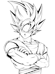 Draw outlines for ears, lower face & neck. Pencil Sk H Dragon Ball Z Drawing Novocom Top