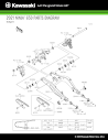 2021 NINJA® 650 Swingarm Parts Diagram