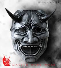 Hannya Mask 105 Grey Japanese Noh Style Fiberglass Mask Costume Free Shipping Japanese Noh Japanese Mask Oni Mask