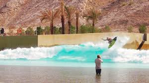 Chippa Wilson Surfing Wadi Adventure Wave Pool In Al Ain Uae Surf Pool Surfing Wave Pool