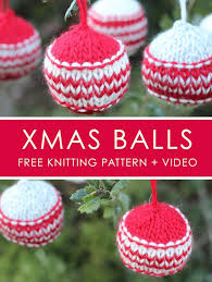 Download Knitted Christmas Ball Ornaments Pattern Studio Knit PSD Mockup Templates