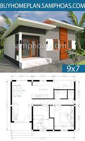 Designed as single detached, it must have at least 3 meters distance from the front boundary fence, 2 meters on both side and 2 meters at the back. House Plans 9x7m With 2 Bedrooms House Plans Free Downloads Small House Roof Design House Roof Design House Plans