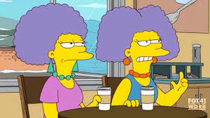 The simpsons - Patty and Selma's real hair - YouTube
