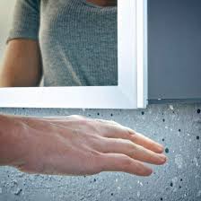 Harbour Glow Led Mirrored Cabinet With Demister Pad Shaver Socket 800 X 700mm Led Mirror Bathroom Tempered Glass Shelves Mirror Cabinets