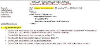 Rpp 1 lembar ipa kelas 7 semester 1. Rpp 1 Lembar Ipa Smp Kelas 7 8 9 Revisi 2020 Situs Guru