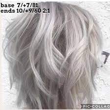Wunderschone Wella Esche Silbergraue Blonde Tonerglasur Farbformel Blonde Esche Silbergraue Toner Ton Blonde Toner Silver Hair Color Hair Color Formulas