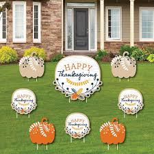 5 stars (6) 4 stars and up (10) 3 stars and up (12) 2 stars and up (12) 1 star and up (12) price. Happy Thanksgiving Yard Sign And Outdoor Lawn Decorations Fall Harvest Party Yard Signs Set Of 8 Bigdotofhappiness Com