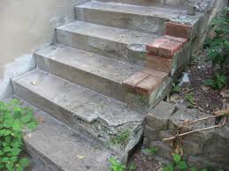 If your concrete stairs are in disrepair, vinyl concrete patcher is durable and easy to mold into a step shape. Stair Repair Or Cover Contractor Talk Professional Construction And Remodeling Forum
