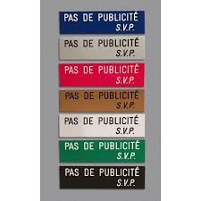 Svp provide a wide range of services all around ireland. Plaque Pas De Publicite Svp Fond Blanc Texte Grave Noir