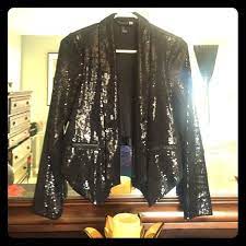 Forever 21 Sequin Faux Leather Jacket Faux Leather Jackets Leather Jacket Sequins