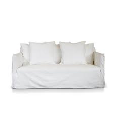 White linen duvet cover set. Como Linen White Deep Sofa Cover Slip Covers James Lane Australia