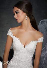 Kinley Wedding Dress Morilee Off Shoulder Wedding Dress Fit And Flare Wedding Dress Wedding Dresses Lace