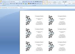 When your small business is ready to move beyond the simple business cards you can create with word, consider using indesign or photoshop to make your own business cards. How To Create Business Cards In Microsoft Word 2007 With Regard To Business Cards Templ In 2020 Business Card Template Word Create Business Cards Business Cards Layout