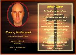 Memorial prayer cards feature a photo of the deceased or graphic image on one side, and a poem, scripture, favorite quote, or even a brief life sketch on the other. Example Of Funeral Christian Memorial Card Cross Memorial Cards Memorial Cards For Funeral Card Templates Free