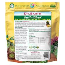 Provides the drainage cacti need to flourish. Exotic Blend Cactus Succulent Potting Mix Dr Earth