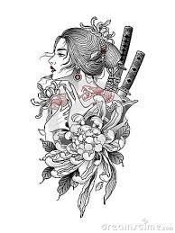 You could find different varieties in japanese sleeve tattoos design. Japanese Samurai Woman With Snake Tattoo On Her Back Japanese Tattoo Designs Samurai Tattoo Design Geisha Tattoo Design