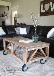 Plus, having this large coffee table on casters makes it super functional too! Coffee Table Diy Diy Furniture Easy Furniture Diy Diy Furniture Projects